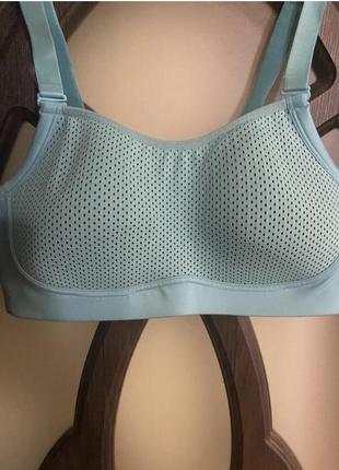 Шикарный, базовый, бюстгальтер, для спорта, в берюзовом, цвете, без косточек, от дорогого бренда: crane 🏗️