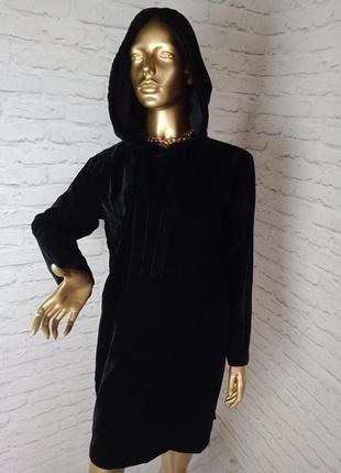 Бархатное платье худи р. м-л