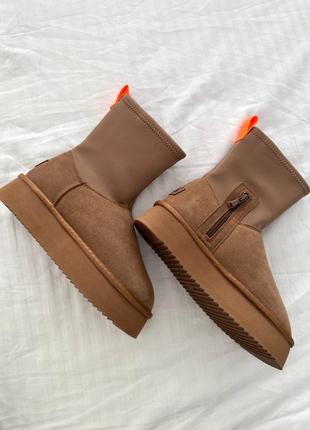 Жіночі угги коричневі ugg dipper boots, женские угги, угги жіночі