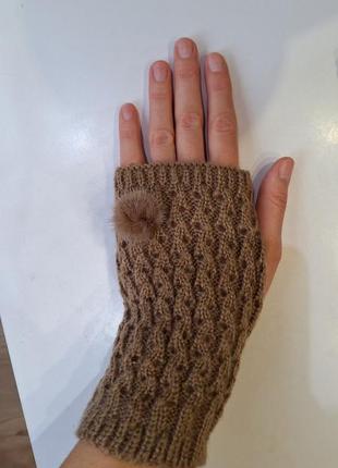 Мітенки рукавиці без пальців