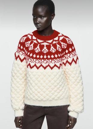 Новогодний свитер zara 5802/150