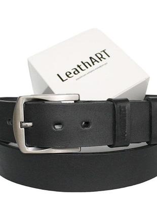 Чоловічий шкіряний ремінь "vittoria" чорний