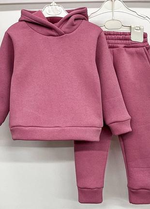 Зимний костюм на флисе для девочки