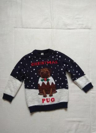 Свитер кофта с длинным рукавом на новый год tu