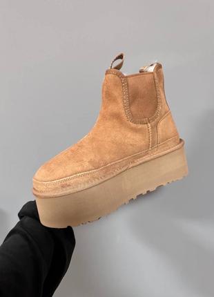 Жіночі угги на товстій підошві ugg neumel platform, угги женские на платформе