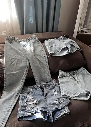 Продам джинси та джинсові шорти на дівчину