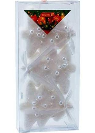 Акцiя підвіска новорічна "ялинка" 10см, 3 шт,   арт 92778-pn (288) піонер