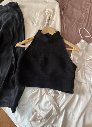 Топ твидовый майка