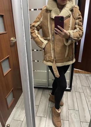 Дубленка h&m р-s/m2 фото