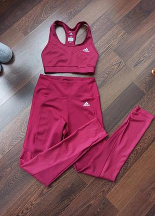 Женский топ и леггинсы adidas