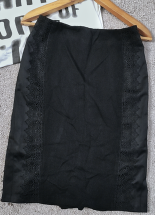 Деми юбка с кружевом