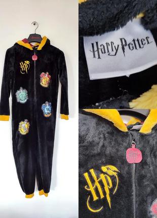 Пижама кигуруми гарри поттера harry potter черный грифиндор фильм hogwarts gryfffindor косплей карнавальный костюм флис хогвардс комбез