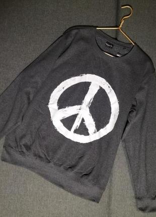 Оверсайз кофта с принтом infinity xl.