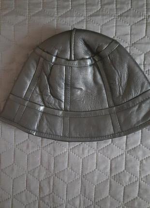 Шапка натуральная кожа