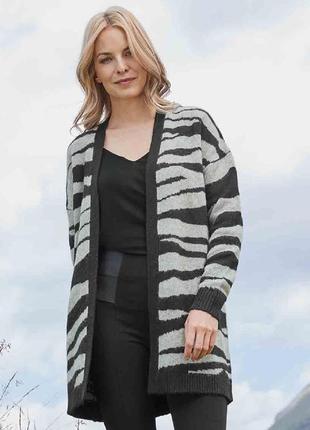 Кардиган женский с абстрактным принтом