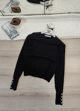 Джемпер з акцентними рукавами zara