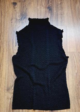 Ажурний жилет, жакет zara, итальянская пряжа, размер s.