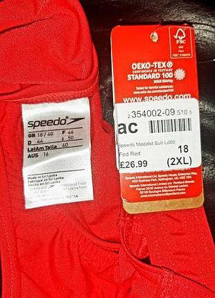 Идеальный спортивный купальник для плавания speedo placement muscleback аэлликого размера7 фото