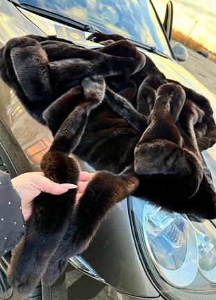 Шикарна норкова шуба 👑нова👑 blackglama