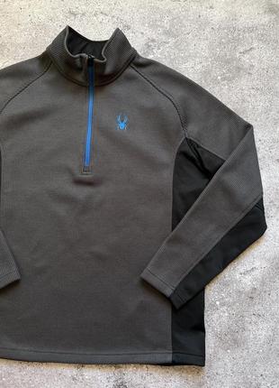 Кофта флиска spyder 1/3 zip размер l
