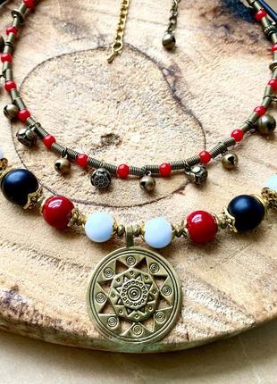 Ожерелье с рождественской звездой традиционное украинское