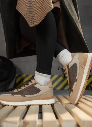 Женские кроссовки nex beige  cx1770-2 вт7713(25 - 01)
