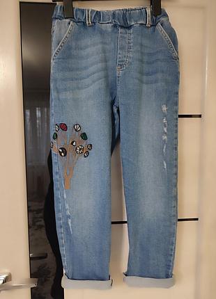 Джинсы мом для девочки подростка