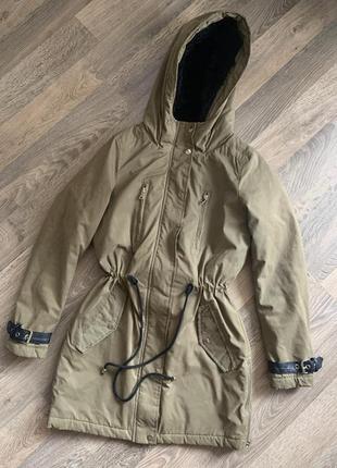 Парка зимова курточка довга куртка