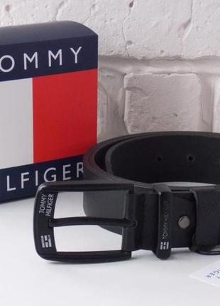 Кожаный мужской джинсовый ремень tommy hilfiger