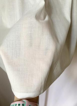 Біла ніжна блузка бавовняна h&m6 фото