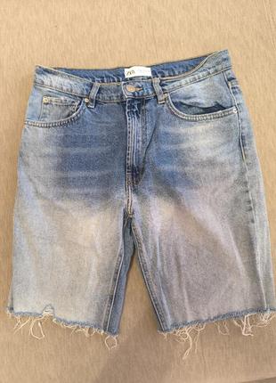 Бермуды джинсовые zara