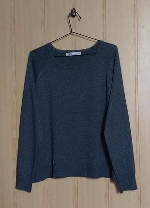 Свитер из вискозы с люрексом zara