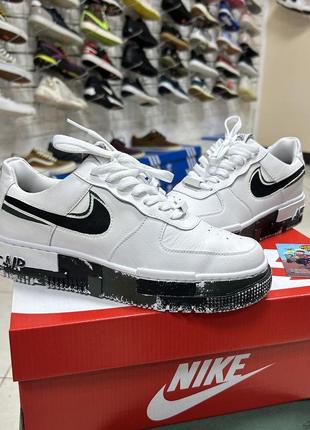 Женские кожаные кроссовки nike air force 1 pixel lv8 dunk белые оригинал