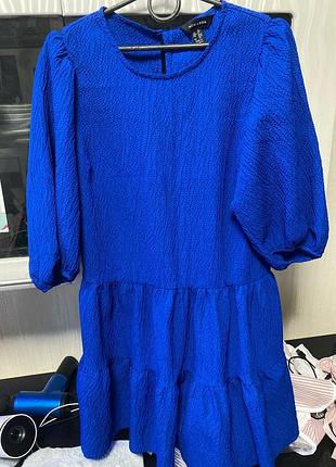 Классирующее крутое платье рукава фонарики 😍р m/l new look нью лук👠