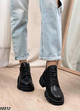 Черевики чорні жіночі 4