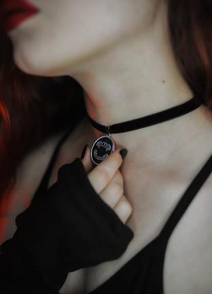 Чокер посмішка вампіра / готичний вампірський чокер