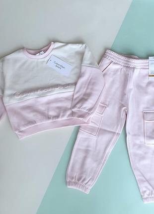 Утепленный флисом костюм calvin klein для девочки   🛍в наличии:  ✅ 2 года ✅ 3 года