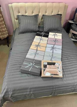 Постільна білизна страйп сатин