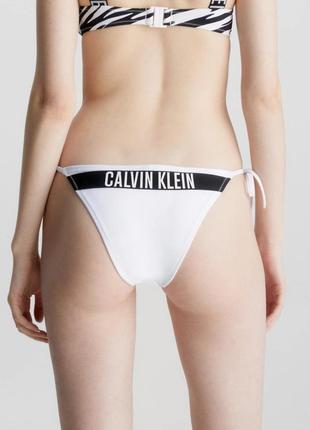 Низ від купальника на зав'язках трусики жіночі білі бікіні calvin klein плавки розмір s string side tie