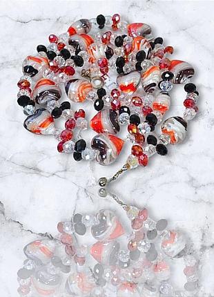 Блискучі довгі намиста намисто з чеського скла 1000 пар взуття тут!