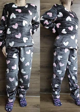 Піжама тепла жіноча махрова