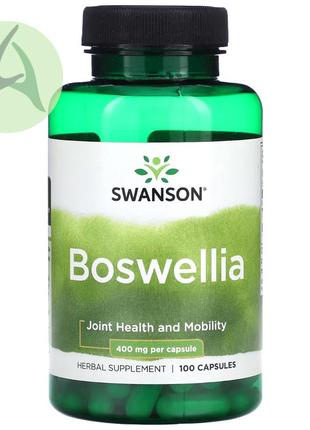 Swanson, boswellia, босвеллия, 400 мг, 100 капсул