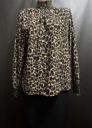 Леопардовая блузка трендовая блузка1 фото