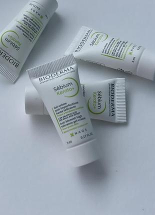 Bioderma sebium kerato+ gel-cream крем-гель для проблемной кожи.
