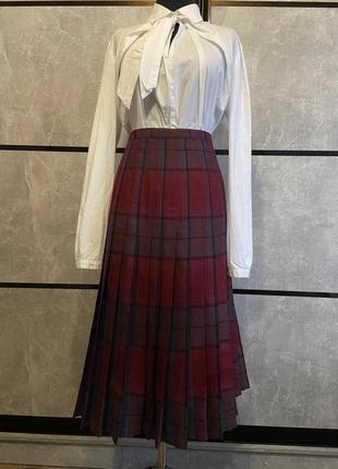 Вінтажна вовняна двостороння спідниця the 2 way skirt skimma