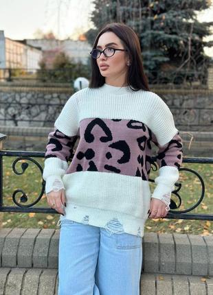 Об'ємний светр, светр туніка3 фото