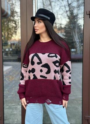 Об'ємний светр, светр туніка7 фото