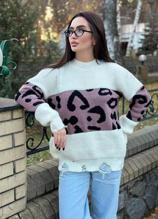 Об'ємний светр, светр туніка4 фото