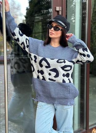 Об'ємний светр, светр туніка9 фото