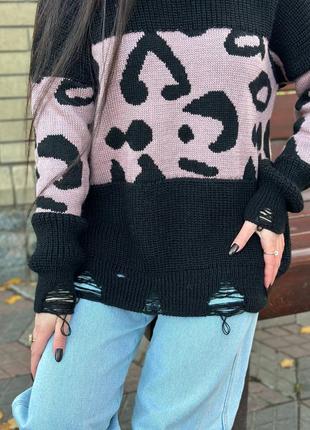 Об'ємний светр, светр туніка2 фото